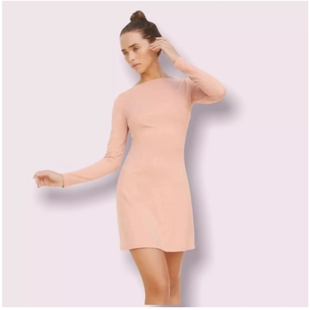 Like New Reformation Avant Mini Dress in Blush/Nude size L